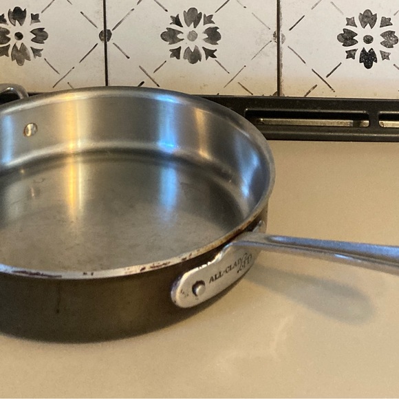 Vtg ALL-CLAD LTD Anodized Stainless Steel 3qt  Sauté Pan NO LID - Picture 6 of 8